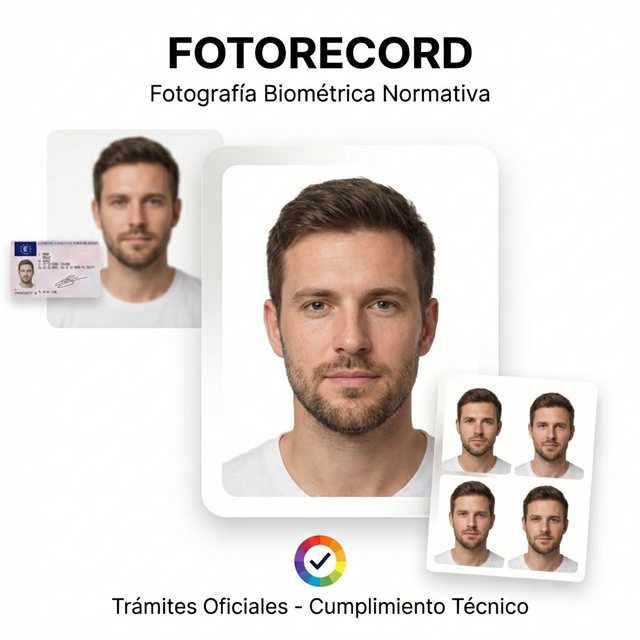 Ilustración de fotografía de rostro para documentos